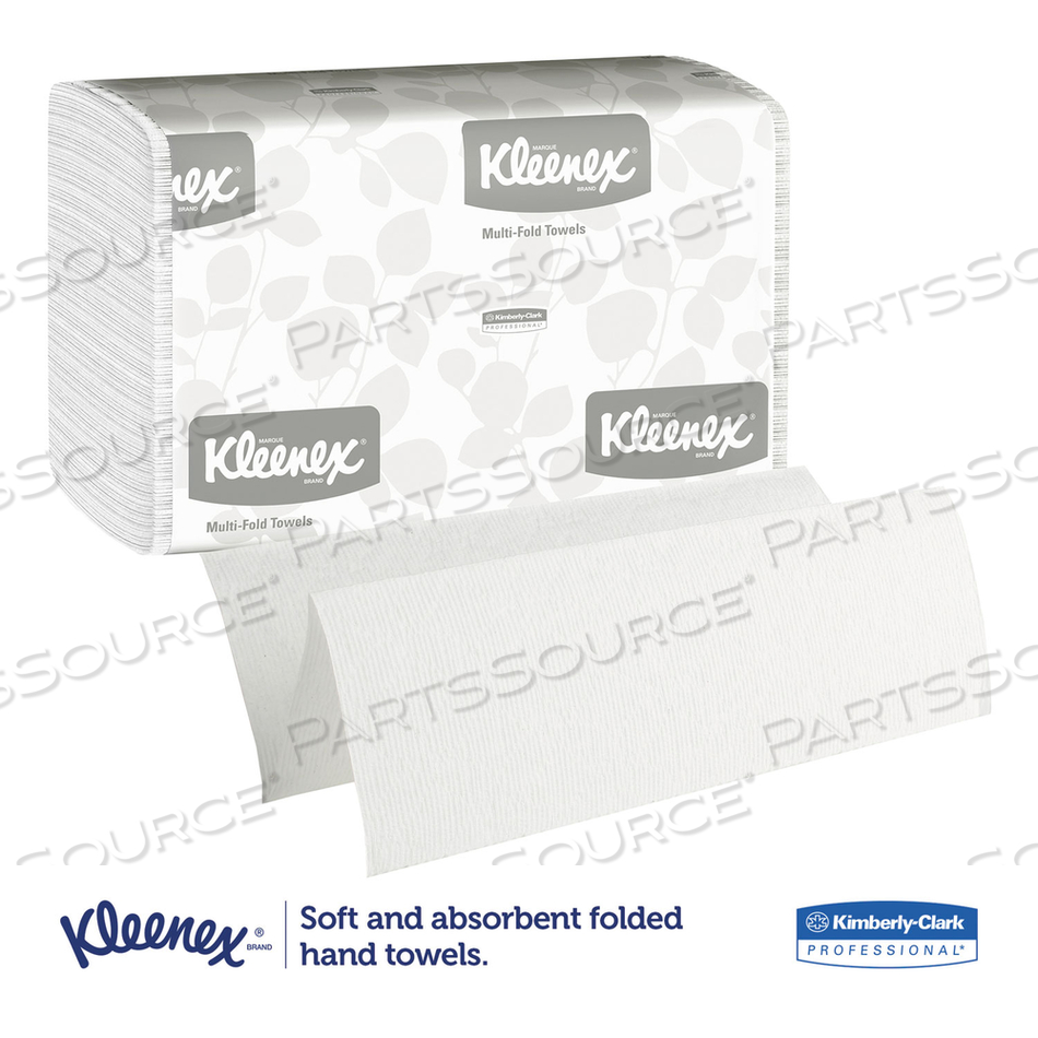 MULTI-FOLD PAPER TOWELS, 9.2 X 9.4, WHITE by Kleenex MULTI-FOLD PAPER TOWELS, 9.2 X 9.4, WHITE by Kleenex