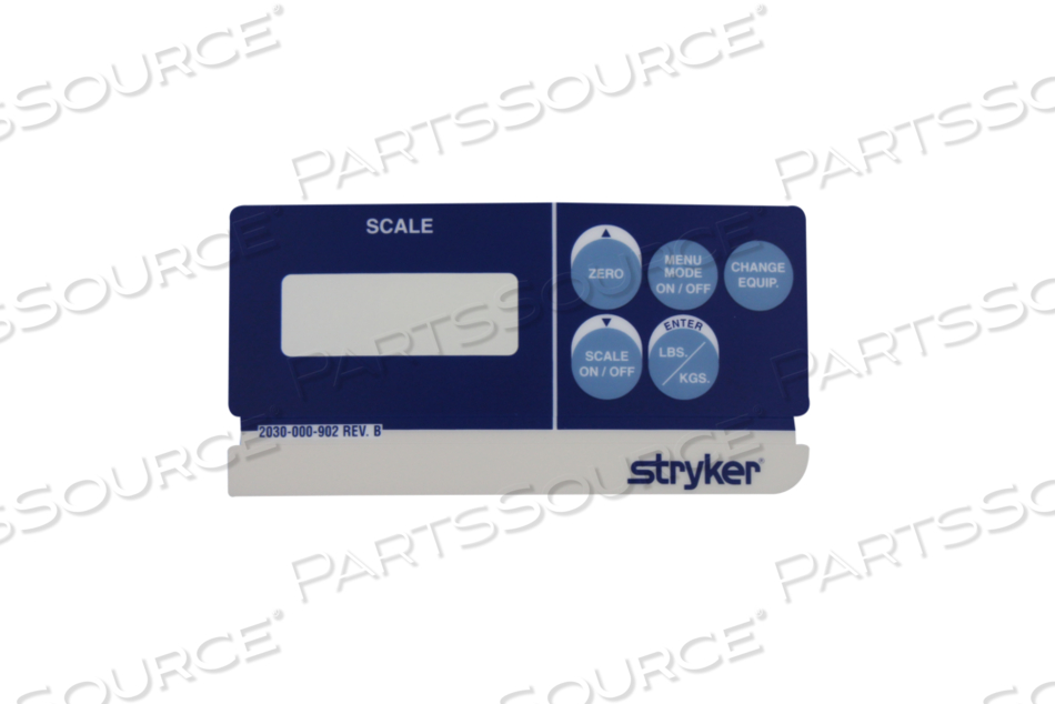 SCALE MODULE LABEL FOR MODEL 2040 ZOOM® CRITICAL CARE BED by Stryker Medical SCALE MODULE LABEL FOR MODEL 2040 ZOOM® CRITICAL CARE BED by Stryker Medical