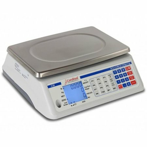 DIGITAL COUNTING SCALE, 30 LB X 0.002 LB/15 KG X 1 G, SEVEN SEGMENT, BACKLIT BLUE LCD by Detecto Scale / Cardinal Scale