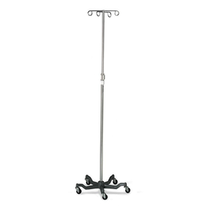 ALUMINUM 5-LEG IV POLE, 4 HOOKS, HEAVY-DUTY BASE by Medline Industries, Inc. ALUMINUM 5-LEG IV POLE, 4 HOOKS, HEAVY-DUTY BASE by Medline Industries, Inc.