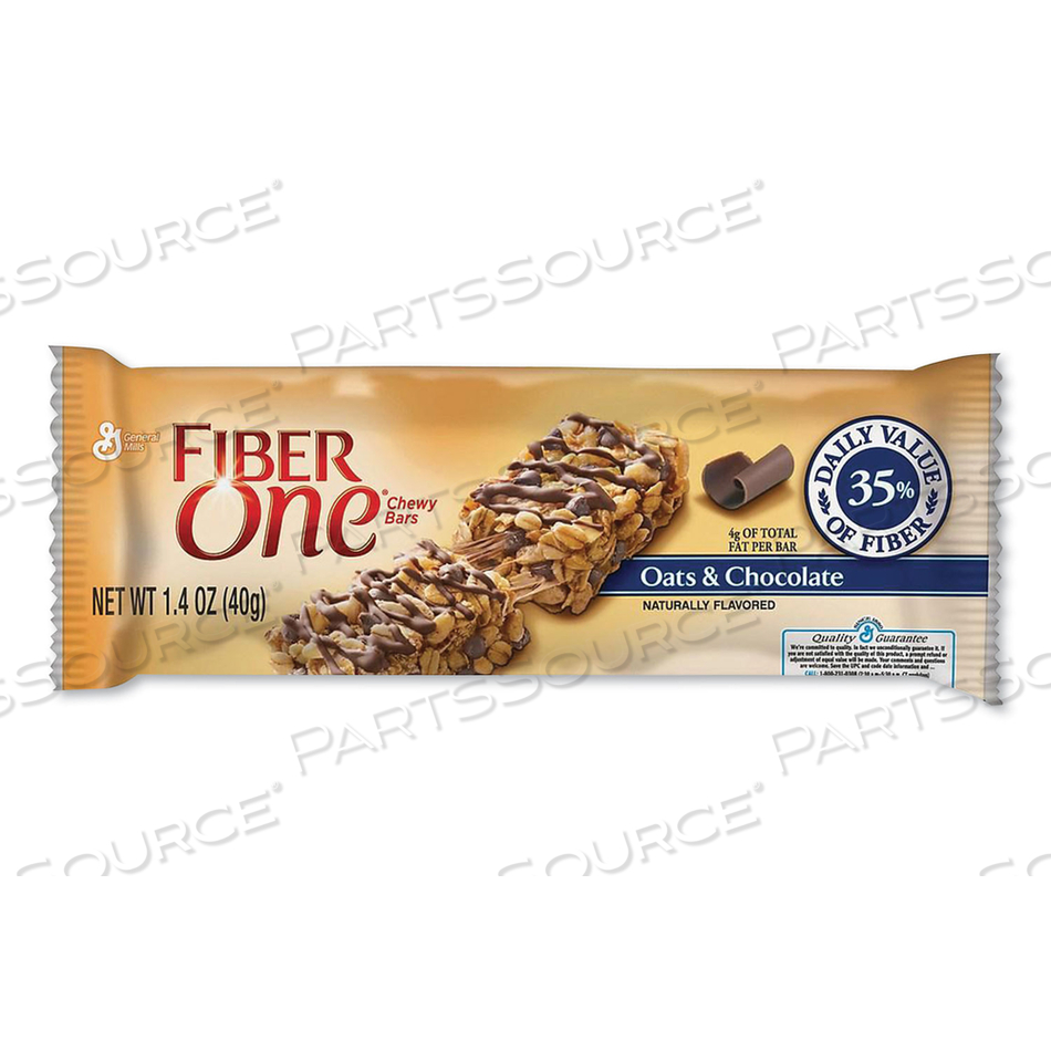 CHEWY BARS, OATS AND CHOCOLATE, 1.4 OZ by Fiber One