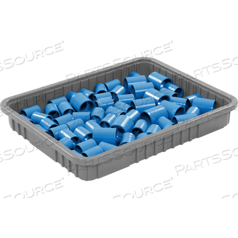 GLOBAL INDUSTRIAL PLASTIC DIVIDABLE GRID CONTAINER - DG93030, 22-1/2"L X 17-1/2"W X 3"H, GRAY by Quantum Storage Systems GLOBAL INDUSTRIAL PLASTIC DIVIDABLE GRID CONTAINER - DG93030, 22-1/2"L X 17-1/2"W X 3"H, GRAY by Quantum Storage Systems