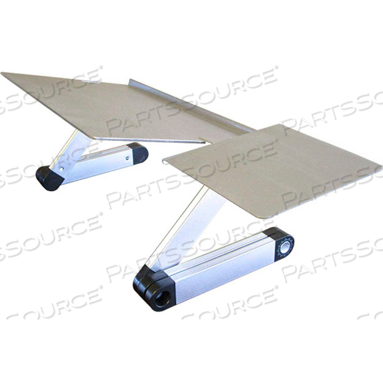 WORKEZ KEYBOARD TRAY & MOUSE PAD, SILVER by Uncaged Ergonomics WORKEZ KEYBOARD TRAY & MOUSE PAD, SILVER by Uncaged Ergonomics