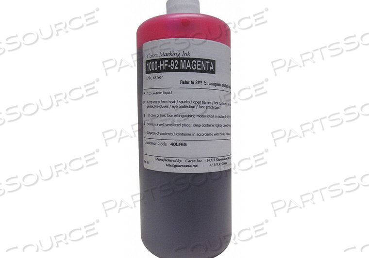 MARKING INK DYE MAGENTA 15 TO 20 MIN by Carco