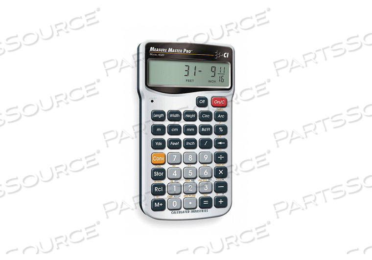 MEASURE MASTER PRO - FEET-INCH-FRACTION AND METRIC CALCULATOR by Calculated Industries MEASURE MASTER PRO - FEET-INCH-FRACTION AND METRIC CALCULATOR by Calculated Industries