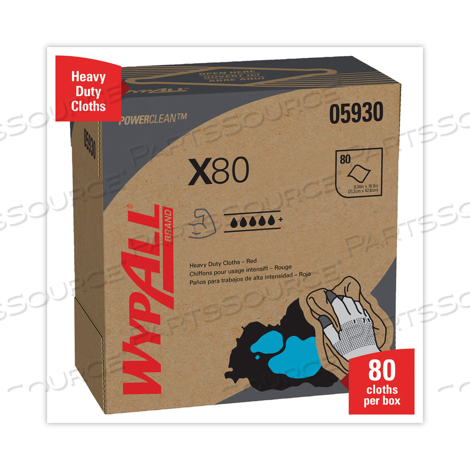 WIPES,WYPALL X80 RD by WypAll