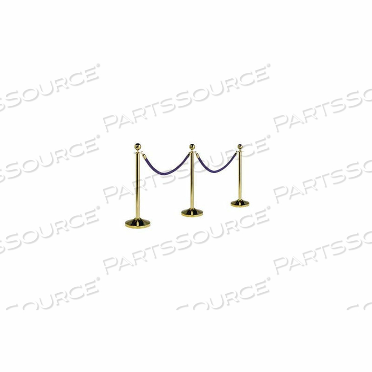 BARRIER SYSTEM, PORTABLE, 15" DIA X 40, POST & BASE, GOLD PLATED by American Metalcraft BARRIER SYSTEM, PORTABLE, 15" DIA X 40, POST & BASE, GOLD PLATED by American Metalcraft