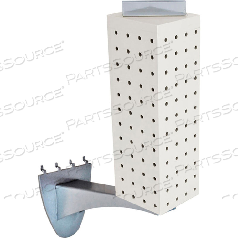 FOUR-SIDED PEGBOARD TOWER W/ EXTENSION, 4"W X 4"D X 12"H by Azar International