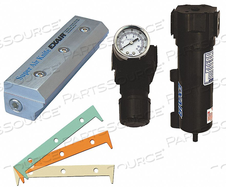 AIR KNIFE KIT 1/4 IN NPT 12 IN L AL by Exair Corporation AIR KNIFE KIT 1/4 IN NPT 12 IN L AL by Exair Corporation
