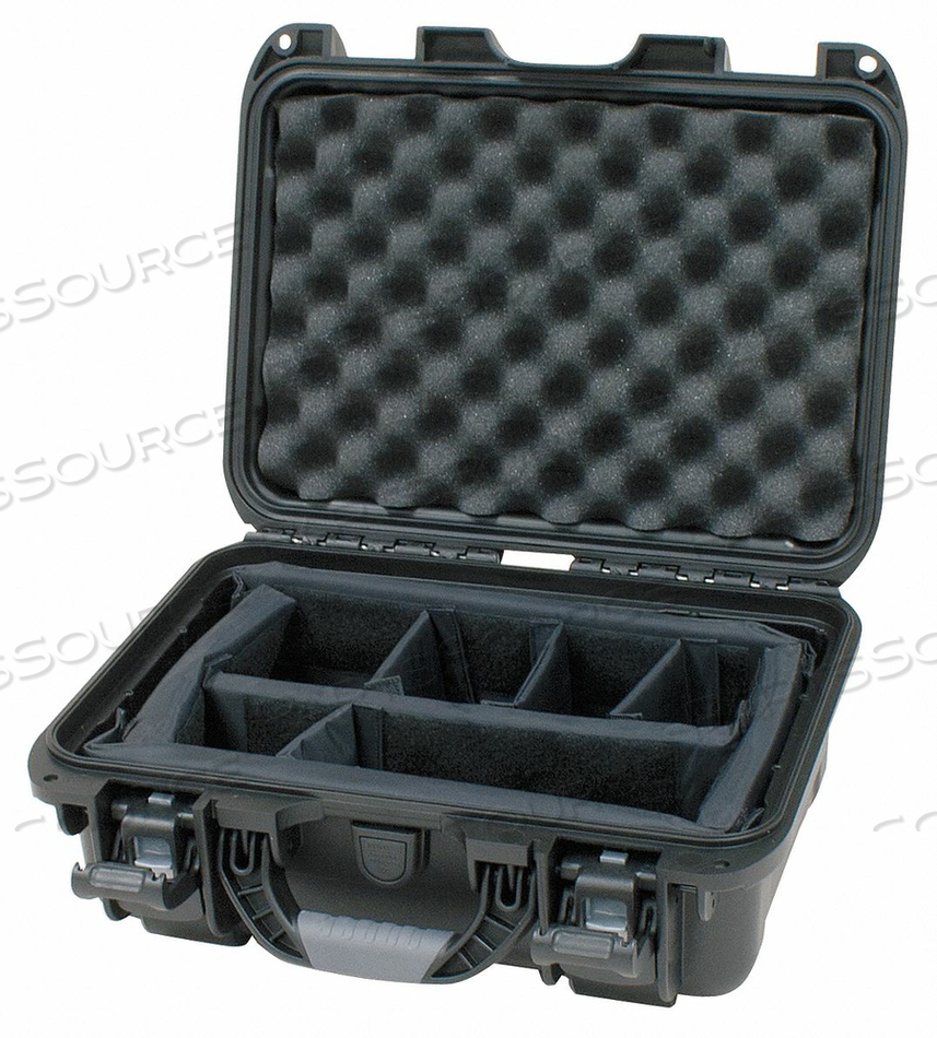 NANUK 915 CASE W/PADDED DIVIDER, 15-3/8"L X 12-1/8"W X 6-13/16"H, BLACK by Plasticase Inc. NANUK 915 CASE W/PADDED DIVIDER, 15-3/8"L X 12-1/8"W X 6-13/16"H, BLACK by Plasticase Inc.