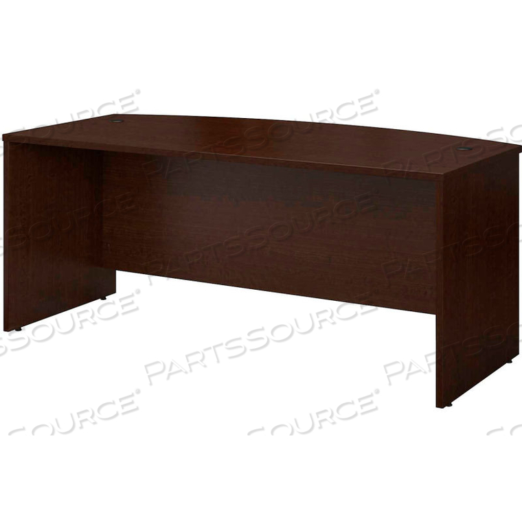WOOD DESK SHELL WITH BOW FRONT - 72" - MOCHA CHERRY - SERIES C by Bush Industries