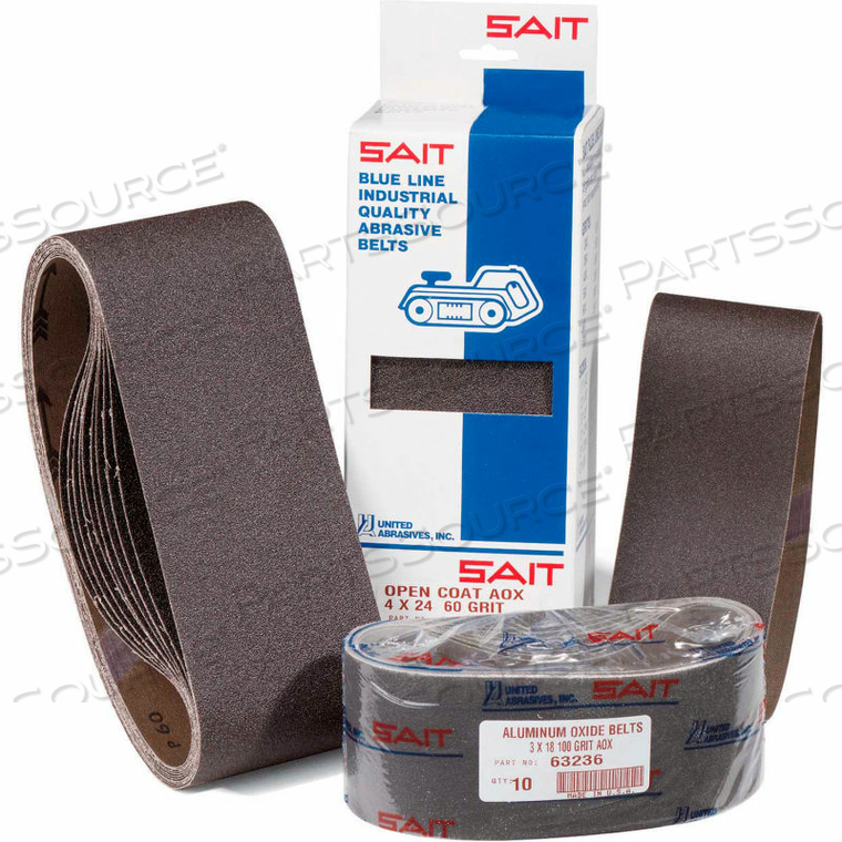 SANDING BELT 1A-X 6" X 48" 40 GRIT ALUMINUM OXIDE by United Abrasives-Sait
