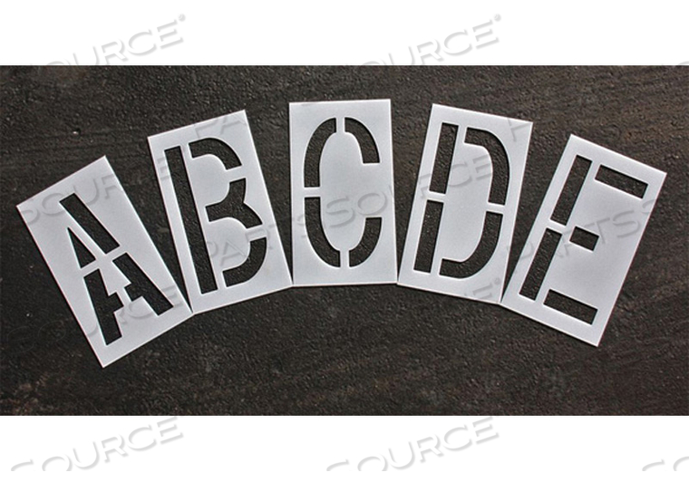 PAVEMENT STENCIL 24 IN ALPHABET KIT 1/8 by RAE Products & Chemicals Corp.