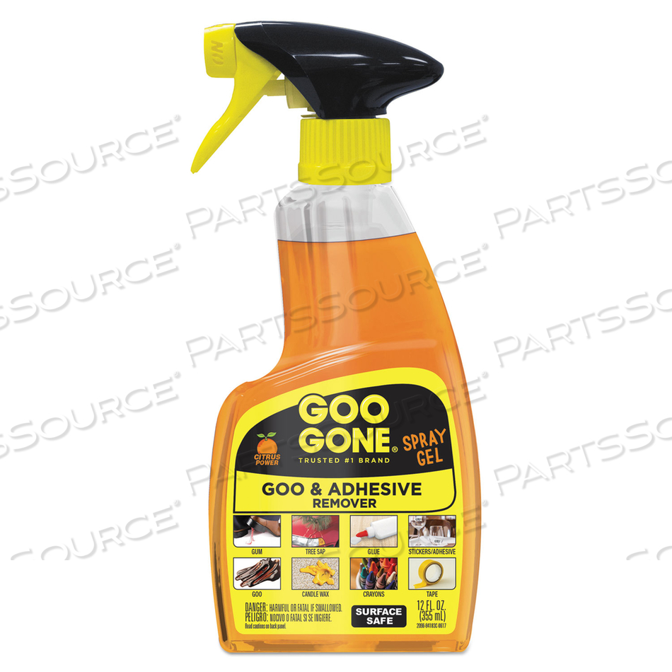 SPRAY GEL CLEANER, CITRUS SCENT, 12 OZ SPRAY BOTTLE by Goo Gone SPRAY GEL CLEANER, CITRUS SCENT, 12 OZ SPRAY BOTTLE by Goo Gone