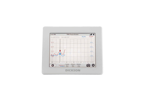 TOUCHSCREEN DATA LOGGER, 8 IN DISPLAY, POLYCARBONATE FRONT, ABS BACK, 100 TO 240 VAC, 9 W, 50/60 HZ, MEETS CE, 1.75 IN X 7 IN X 8.5 IN by Dickson