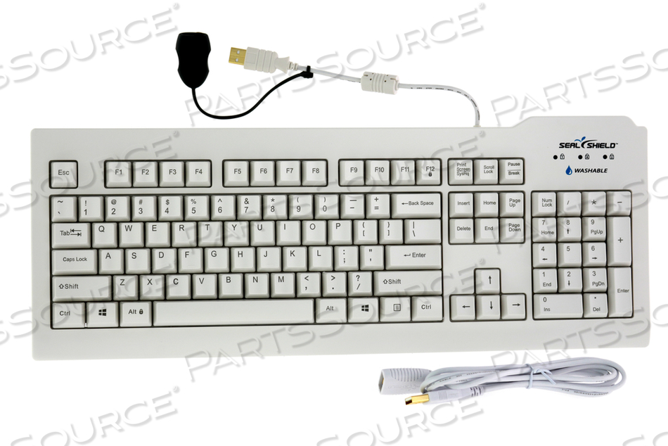 KEYBOARD USB WHITE IPX1 ENGLISH USA by GE Medical Systems Information Technology (GEMSIT)