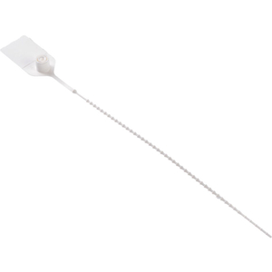 ADJUSTABLE ONE PIECE SEAL, WHITE, 100/PACK by Cambridge Security Seals LLC ADJUSTABLE ONE PIECE SEAL, WHITE, 100/PACK by Cambridge Security Seals LLC