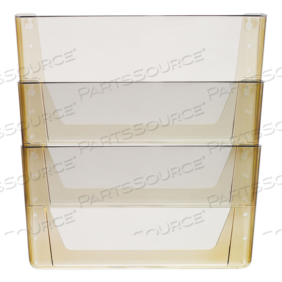 WALL FILE, 3 SECTIONS, LEGAL SIZE, 16" X 4" X 14", SMOKE by Storex
