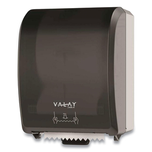 VALAY CONTROLLED TOWEL DISPENSER, I-NOTCH, 12.3 X 9.3 X 15.9, BLACK by Morcon Tissue