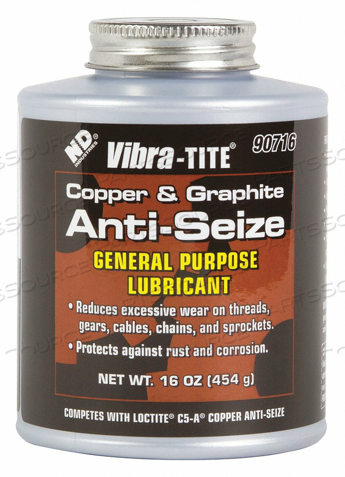 ANTI SEIZE COMPOUND JAR 16 OZ. COPPER by Vibra-Tite ANTI SEIZE COMPOUND JAR 16 OZ. COPPER by Vibra-Tite