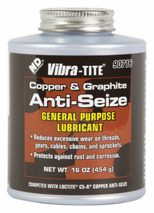 ANTI SEIZE COMPOUND JAR 16 OZ. COPPER by Vibra-Tite ANTI SEIZE COMPOUND JAR 16 OZ. COPPER by Vibra-Tite
