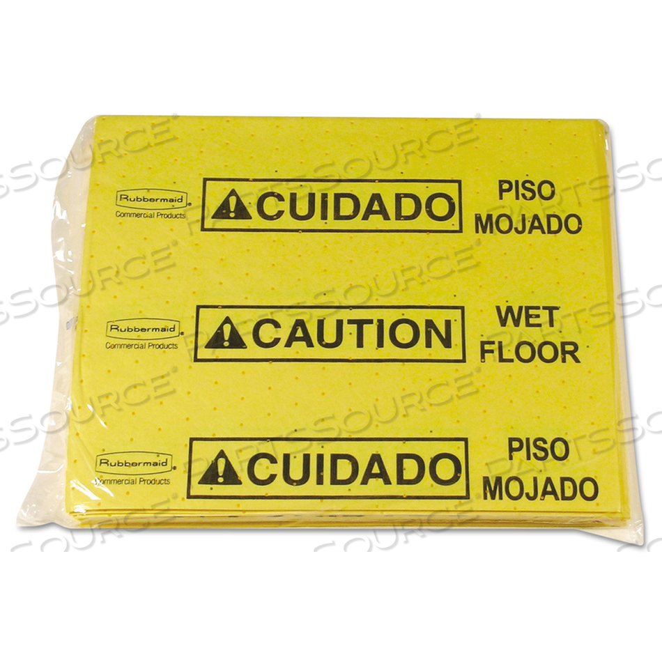 OVER-THE-SPILL PAD TABLET, 12 OZ, 14 X 16.5 by Rubbermaid Medical Division