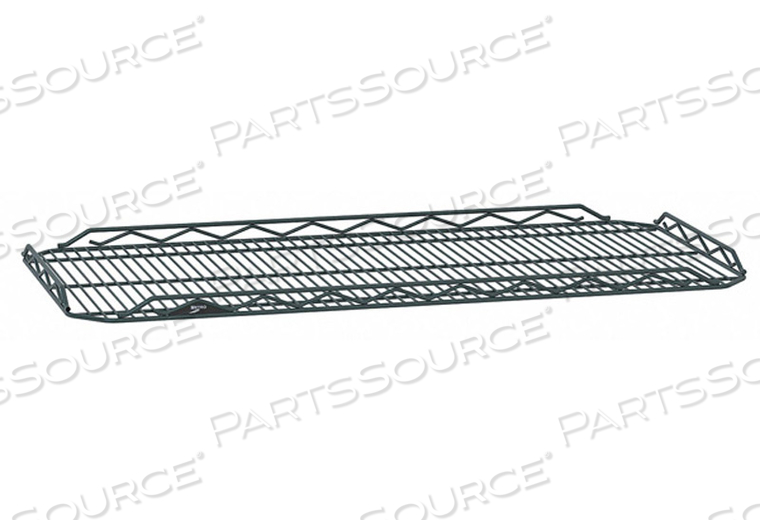 METRO HDM1848Q-DSG QWIKSLOT DROP MAT WIRE DISPLAY SHELF, SMOKED GLASS, 18" X 48" by Intermetro Industries (Emerson)
