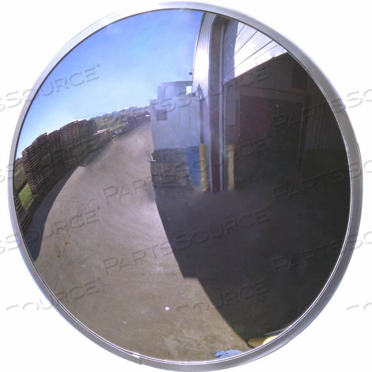 ROUND ACRYLIC CONVEX MIRROR, OUTDOOR, 36" DIA., 160 VIEWING ANGLE by Se-Kure Domes & Mirrors ROUND ACRYLIC CONVEX MIRROR, OUTDOOR, 36" DIA., 160 VIEWING ANGLE by Se-Kure Domes & Mirrors