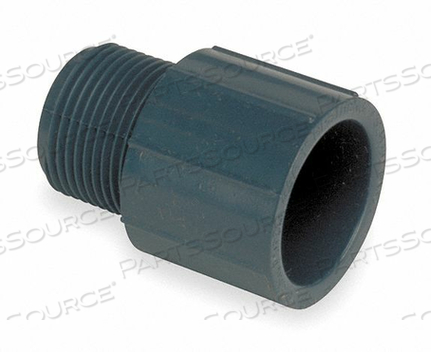 MALE ADAPTER, 2 IN X 2 IN FITTING PIPE SIZE, SCHEDULE 80, FEMALE SOCKET X MALE NPT, 200 PSI @ 73° F by GF Piping Systems
