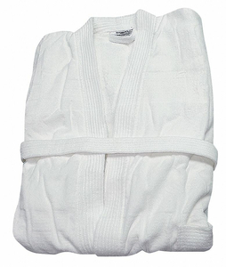 BATHROBE BELTED COTTON WHITE PK12 by R&R Textile Mills, Inc.