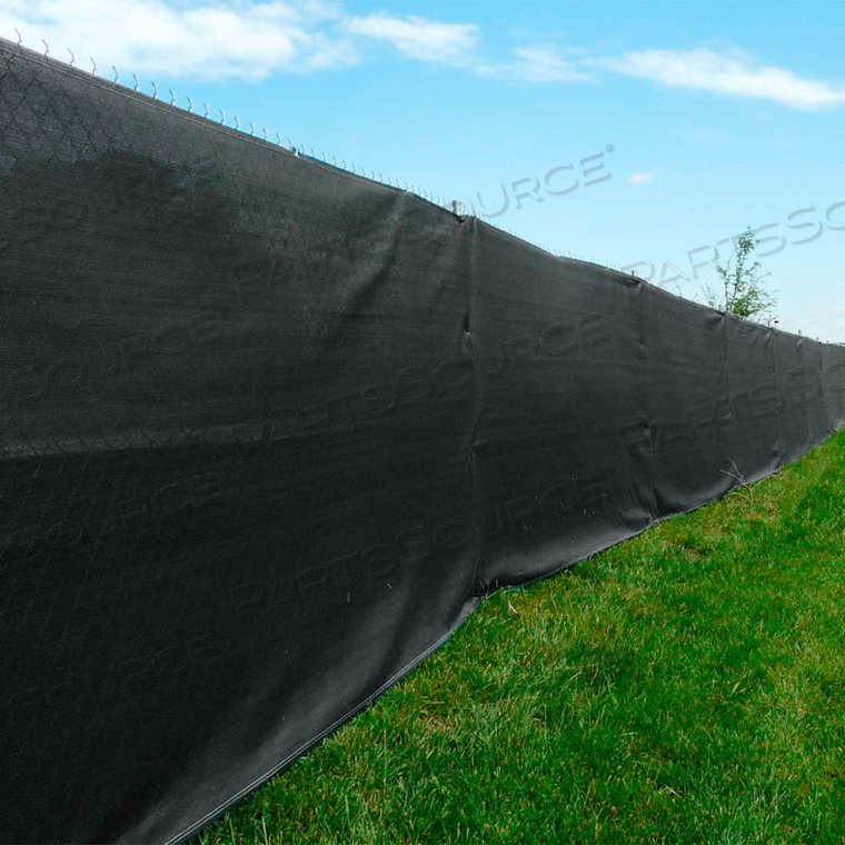 90% BLOCKAGE, PREMIER PRIVACY FENCE SCREEN, 10'W X 16'L, BLACK by Xtarps Corporation 90% BLOCKAGE, PREMIER PRIVACY FENCE SCREEN, 10'W X 16'L, BLACK by Xtarps Corporation