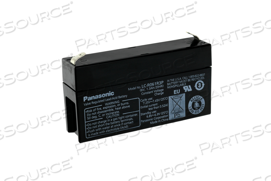 BATTERY, SEALED LEAD ACID, 6V, 1.3 AH by Biodex Medical Systems