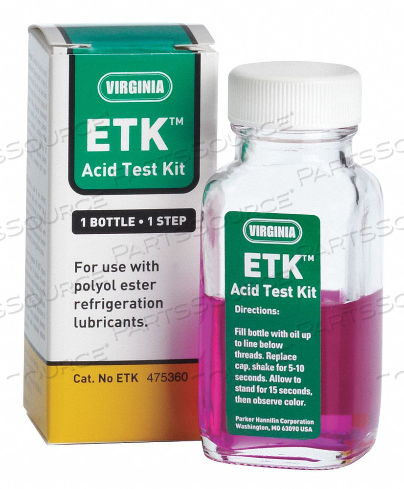 REFRIGERATION OIL ACID TEST KIT 4 OZ SZ by Virginia REFRIGERATION OIL ACID TEST KIT 4 OZ SZ by Virginia