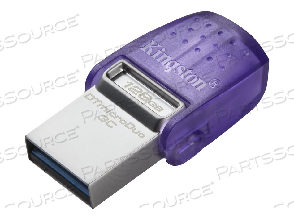 DATATRAVELER MICRODUO 3C, USB FLASH DRIVE, 128 GB, USB 3.2 GEN 1 / USB-C by Kingston Technology DATATRAVELER MICRODUO 3C, USB FLASH DRIVE, 128 GB, USB 3.2 GEN 1 / USB-C by Kingston Technology