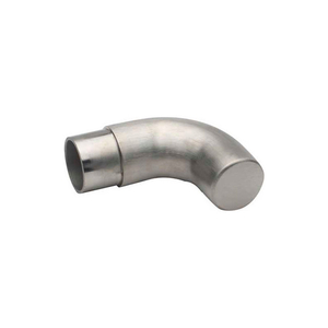 RADIUS WALL RETURN, FOR 1.5" TUBING, SATIN STAINLESS STEEL by Lavi