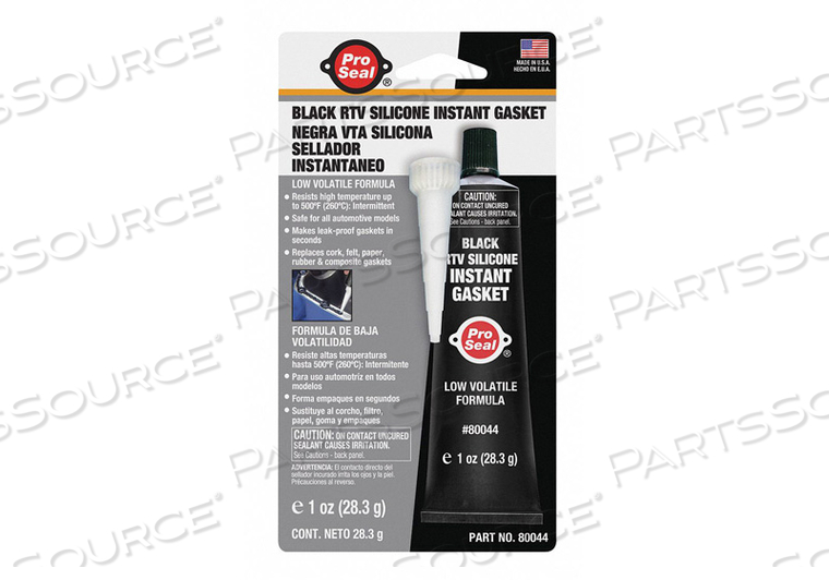RTV SILICONE SEALANT 1 OZ. BLACK by Pro Seal RTV SILICONE SEALANT 1 OZ. BLACK by Pro Seal