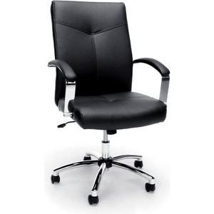 ESSENTIALS E1003 EXECUTIVE LEATHER CONFERENCE CHAIR, BLACK by OFM Inc