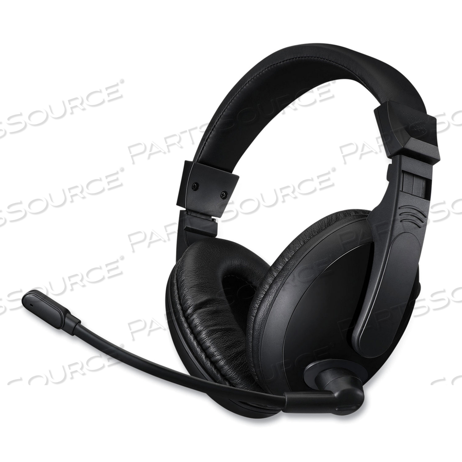 XTREAM H5U BINAURAL OVER THE HEAD HEADSET WITH MICROPHONE, BLACK 