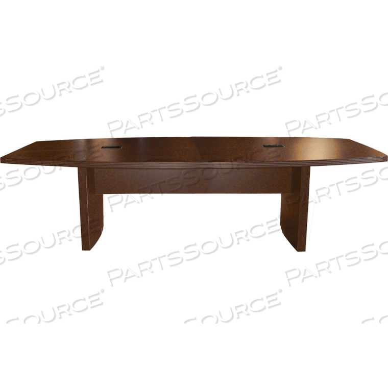 6' BOAT-SHAPED CONFERENCE TABLE MOCHA - ABERDEEN SERIES by Safco 6' BOAT-SHAPED CONFERENCE TABLE MOCHA - ABERDEEN SERIES by Safco