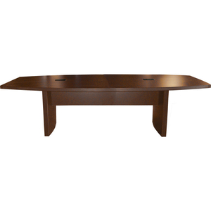 6' BOAT-SHAPED CONFERENCE TABLE MOCHA - ABERDEEN SERIES by Safco 6' BOAT-SHAPED CONFERENCE TABLE MOCHA - ABERDEEN SERIES by Safco