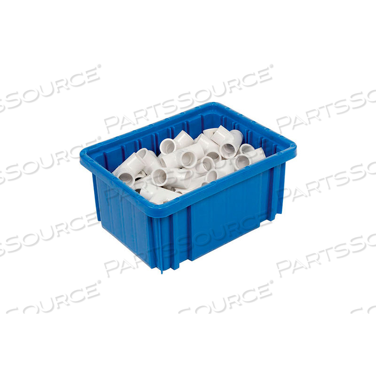GLOBAL INDUSTRIAL PLASTIC DIVIDABLE GRID CONTAINER - DG91050,10-7/8"L X 8-1/4"W X 5"H, BLUE by Quantum Storage Systems GLOBAL INDUSTRIAL PLASTIC DIVIDABLE GRID CONTAINER - DG91050,10-7/8"L X 8-1/4"W X 5"H, BLUE by Quantum Storage Systems