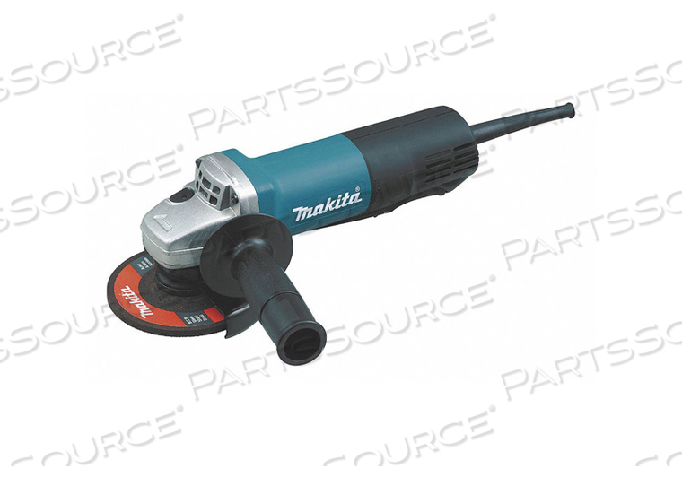 4-1/2" ANGLE GRINDER, 7.5 AMP, 10,000 RPM, 5/8"-11, AC/DC, LOCK-OFF, LOCK-ON by Makita 4-1/2" ANGLE GRINDER, 7.5 AMP, 10,000 RPM, 5/8"-11, AC/DC, LOCK-OFF, LOCK-ON by Makita