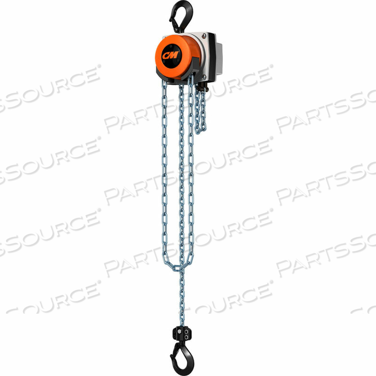 HURRICANE 360 HAND CHAIN HOIST, 1/2 TON, 10 FT. LIFT by Columbus McKinnon HURRICANE 360 HAND CHAIN HOIST, 1/2 TON, 10 FT. LIFT by Columbus McKinnon