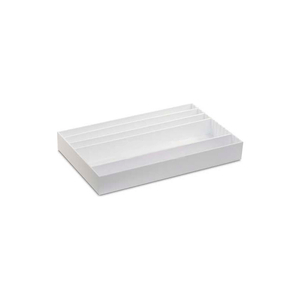 WHITE PVC LARGE PIPETTE STORAGE BOX AND DRAWER ORGANIZER, 25"W X 16"D X 3"H by TrippNT, Inc