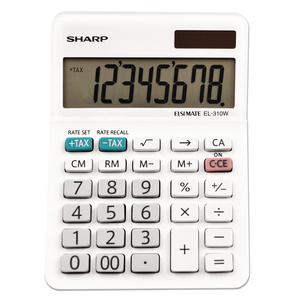EL-310WB MINI DESKTOP CALCULATOR, 8-DIGIT LCD by Sharp Electronics Corporation EL-310WB MINI DESKTOP CALCULATOR, 8-DIGIT LCD by Sharp Electronics Corporation