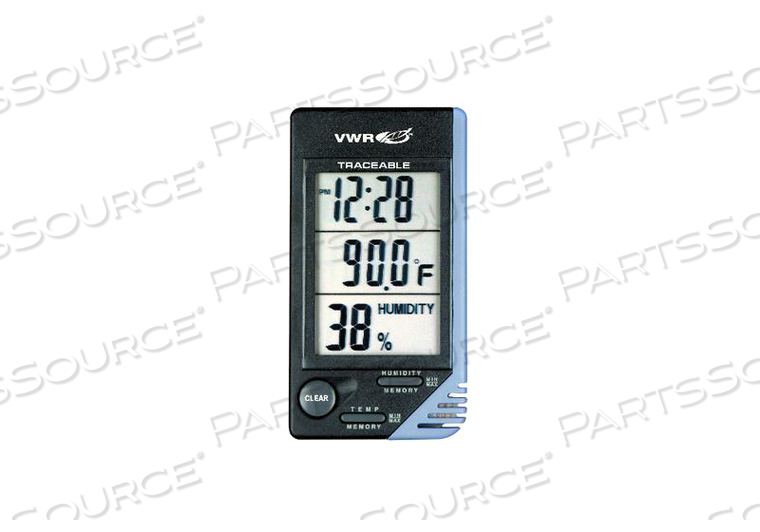 TRACEABLE THERMOMETER/CLOCK/HUMIDITY MONITOR by VWR LabShop