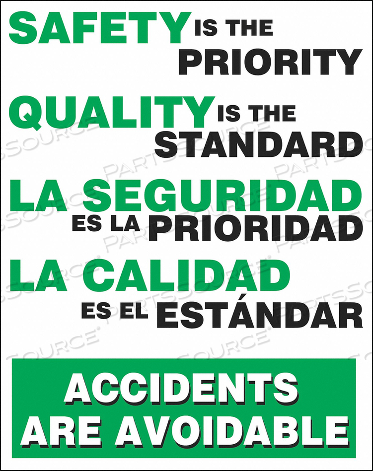 SAFETY RECORD SIGNS 24 X 18IN BILINGUAL by Accuform Manufacturing, Inc. SAFETY RECORD SIGNS 24 X 18IN BILINGUAL by Accuform Manufacturing, Inc.