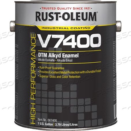 245400 RUST-OLEUM V7400 PAINT, 1 GAL, GREEN, GLOSS, HIGH PERFORMANCE 