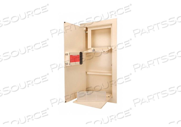 LEFT OPENING BIOMETRIC WALL SAFE - 15-1/2"W X 4"D X 31-1/2"H, 0.82 CUBIC FT. by Barska LEFT OPENING BIOMETRIC WALL SAFE - 15-1/2"W X 4"D X 31-1/2"H, 0.82 CUBIC FT. by Barska