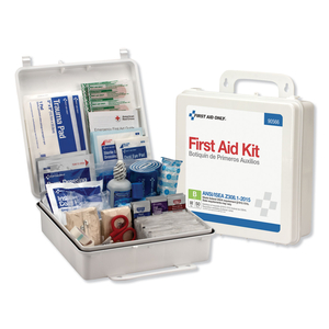 BULK ANSI 2015 COMPLIANT CLASS B TYPE III FIRST AID KIT FOR 50 PEOPLE, 199 PIECES, PLASTIC CASE by First Aid Only